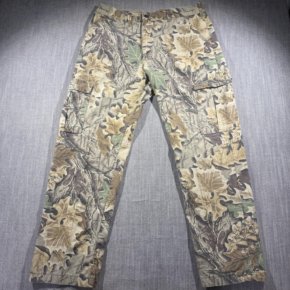 RedHead Pants Mens 38x32 Camo Cargo Hunting Relaxed Fit USA Outdoor Workwear